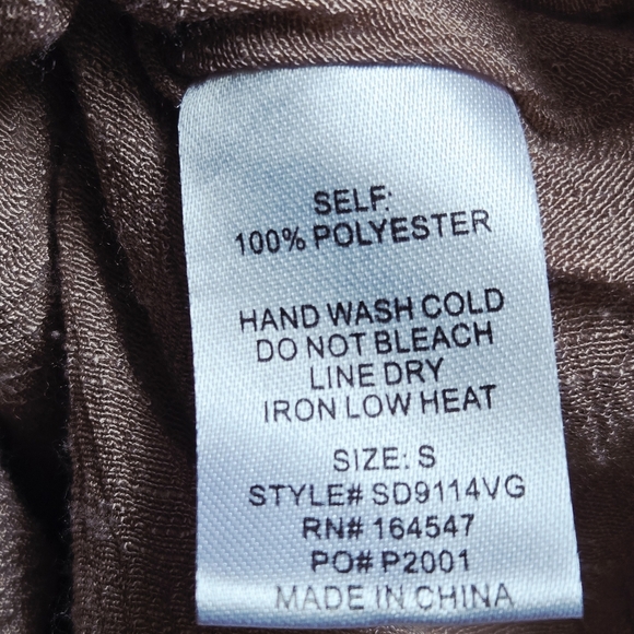 Flawless Women’s Ruffle Long Sleeve Mini Boho Dress Size S - Picture 9 of 10